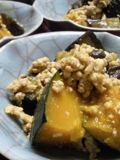 南瓜と茄子のそぼろ煮-レシピのメイン写真