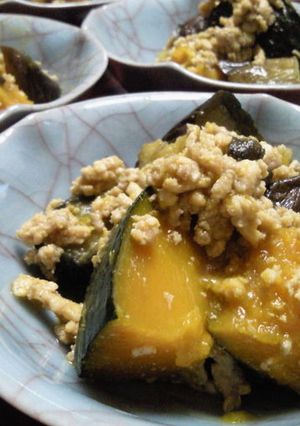 南瓜と茄子のそぼろ煮-レシピのメイン写真