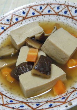 ヘルシーな高野豆腐の煮つけ///-レシピのメイン写真