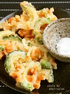 ゴーヤと桜海老のかき揚げ-レシピのメイン写真