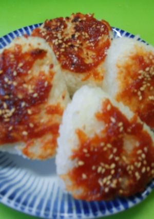 鯛みそで焼きおにぎり-レシピのメイン写真