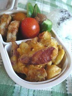 ゆで卵とウインナーのカレー風味かき揚げ-レシピのメイン写真