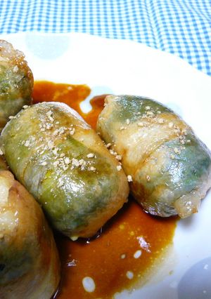さっぱり甘辛♡大葉チーズの肉巻きおにぎり-レシピのメイン写真