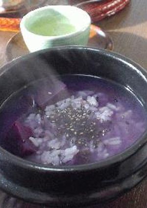 黒米ごはんと紫芋のおかゆ-レシピのメイン写真