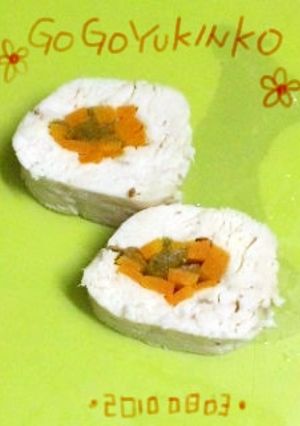 不器用さん向け？　鶏ささみの野菜巻き-レシピのメイン写真
