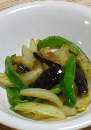茄子と玉ねぎのカレー炒め-レシピのメイン写真