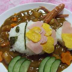 รูปของ ハートがいっぱい☆さかなカレー