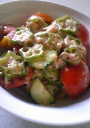 ☺ツナと夏野菜のからし酢味噌和え☺-レシピのメイン写真