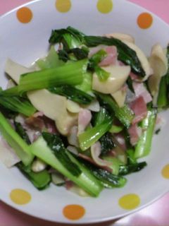 エリンギとチンゲン菜のバター炒め-レシピのメイン写真