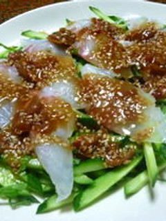 鯛の梅ゴマソース-レシピのメイン写真