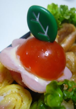 隙間うめ♪トマトとハムのピック刺し♪-レシピのメイン写真