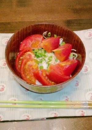 簡単！夏にさっぱりトマトそうめん-レシピのメイン写真