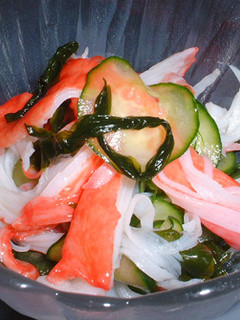 かにかまときゅうりとわかめの酢の物-レシピのメイン写真