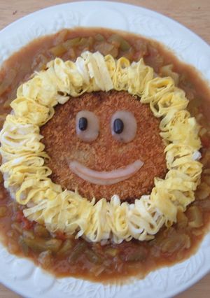 チーズ入りメンチカツ★デコカレー-レシピのメイン写真