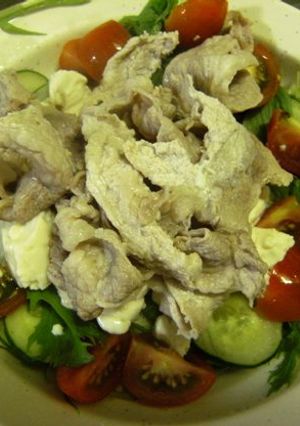 豆腐と冷しゃぶの満腹サラダ☆-レシピのメイン写真