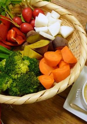 スチーム野菜とバーニャカウダ-レシピのメイン写真