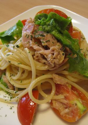 ミニトマト・ベーコン・ツナの冷製パスタ-レシピのメイン写真