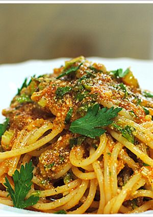 トマトソースとセロリの冷製パスタ-レシピのメイン写真