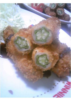 おくら☆とんかつ-レシピのメイン写真