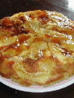 オーブンいらずの簡単アップルケーキ-レシピのメイン写真