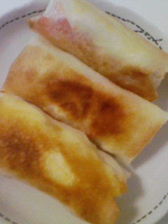 パプリカとささ身の焼き春巻き☆-レシピのメイン写真