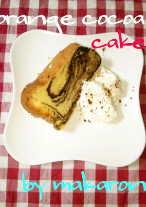 オレンジ＆ココアシフォンケーキ-レシピのメイン写真