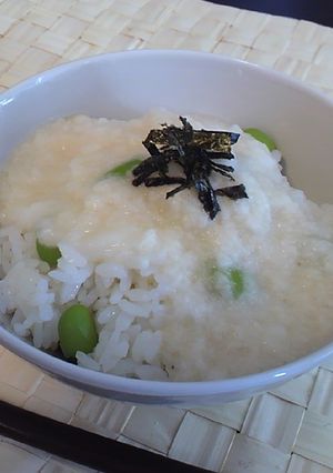 ♡我が家の夏のとろろご飯♡枝豆好き♡-レシピのメイン写真