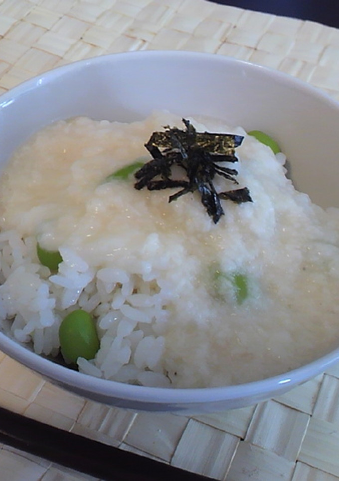♡我が家の夏のとろろご飯♡枝豆好き♡-レシピのメイン写真