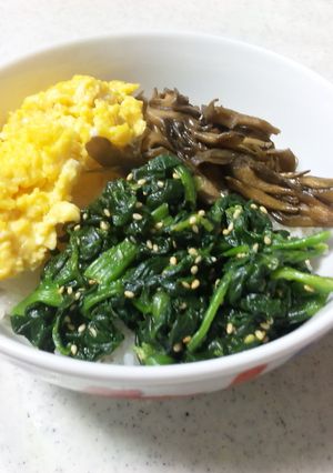 ﾏｲﾀｹで☆三色丼-レシピのメイン写真