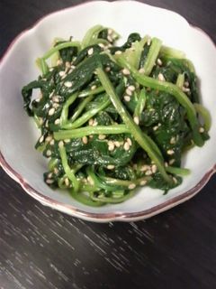 簡単♪あと一品!! ほうれん草の和え物-レシピのメイン写真
