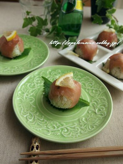 爽やかな美味しさ♪生ハムのレモン手毬寿司-レシピのメイン写真