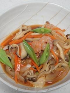豆腐とエビの炒め煮-レシピのメイン写真