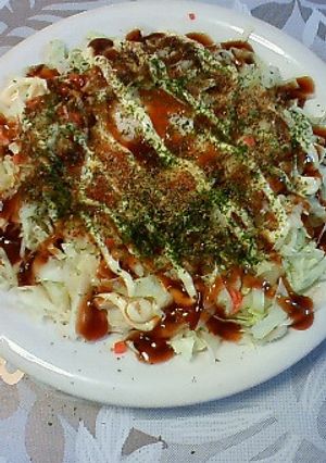ダイエット中でも安心 粉ナシお好み焼き-レシピのメイン写真