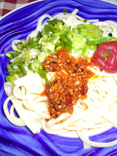 食べるラー油・おくらのぶっかけうどん-レシピのメイン写真