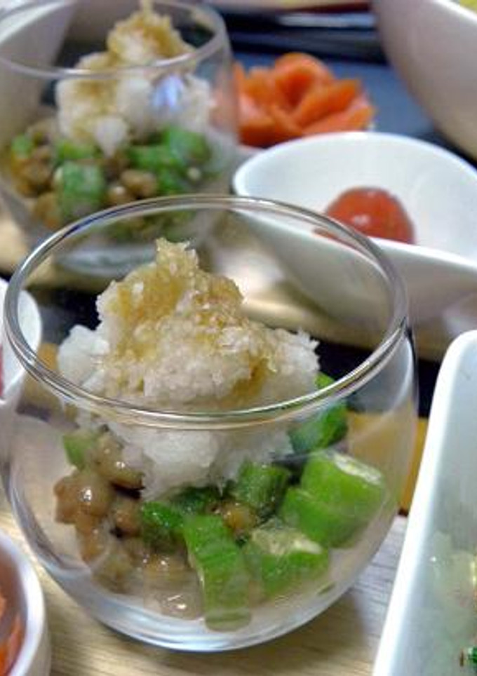 納豆おくらのおろし添え柚子胡椒風味-レシピのメイン写真