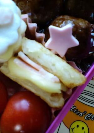 ハッシュドポテトのハムチーズサンド-レシピのメイン写真