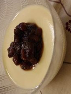 豆乳プリンの小豆のせ-レシピのメイン写真