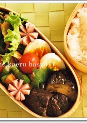 お弁当の小さなおかず　ナスの甘辛煮-レシピのメイン写真
