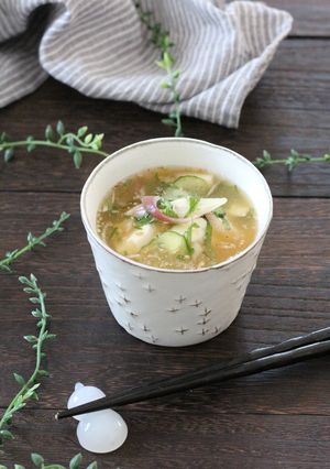 冷たくて美味しいさっぱりな冷汁-レシピのメイン写真