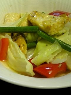 メカジキと野菜の蒸し煮、カレー風味-レシピのメイン写真