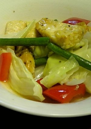 メカジキと野菜の蒸し煮、カレー風味-レシピのメイン写真