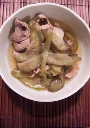 茄子と豚肉のさっと煮-レシピのメイン写真