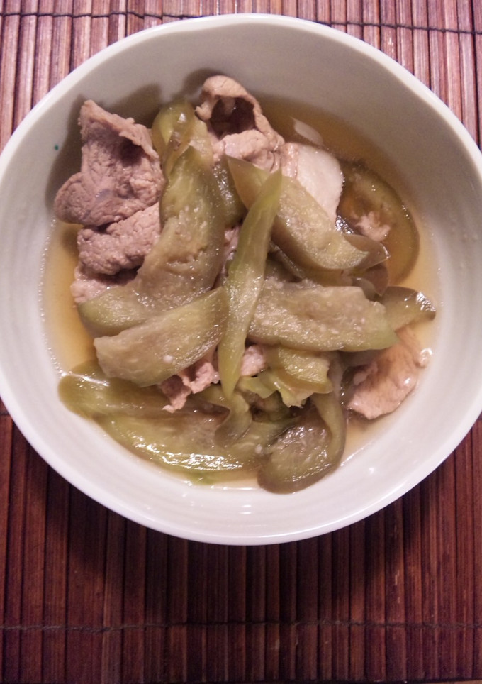 茄子と豚肉のさっと煮-レシピのメイン写真
