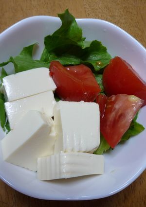 下宿生応援レシピ!豆腐サラダ☆-レシピのメイン写真