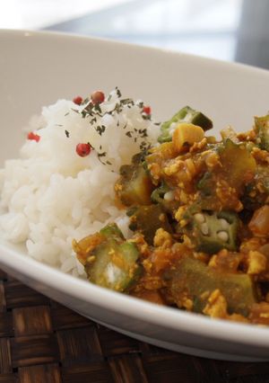 ゴーヤとオクラのベジカレー-レシピのメイン写真