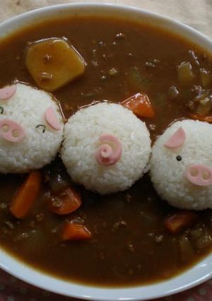 デコカレー　３びきのこぶた-レシピのメイン写真