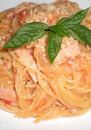 我が家のトマトクリームパスタ-レシピのメイン写真
