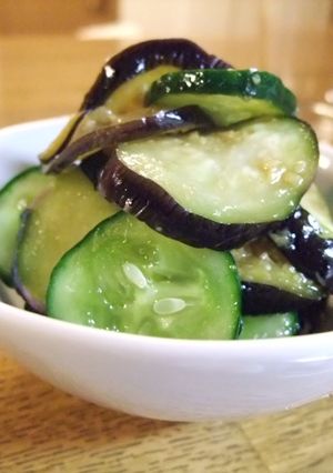 茄子と胡瓜☆オリーブオイルの和えもの-レシピのメイン写真