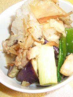なす・ネギ・鶏肉の みそ炒め★-レシピのメイン写真
