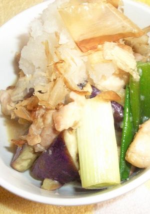 なす・ネギ・鶏肉の　みそ炒め★-レシピのメイン写真